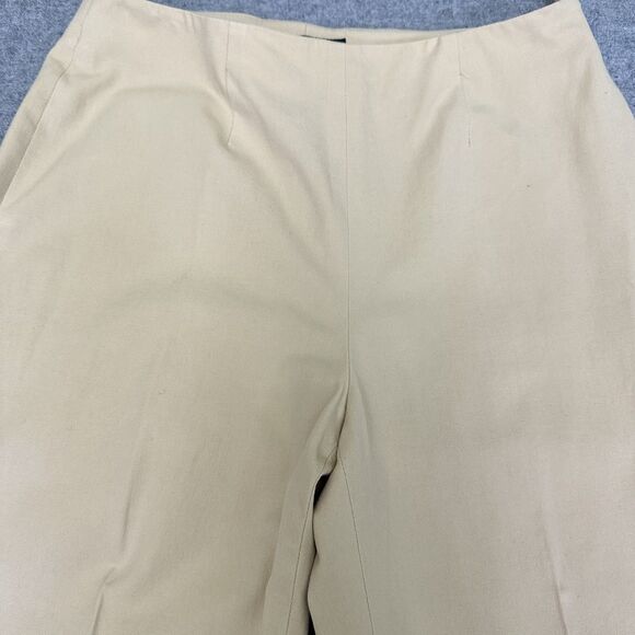 PIAZZA SEMPIONE WOMEN'S AUDREY BEIGE STRATCH STRAIGHT CROPPED PANTS Sz 4/IT 40 - Picture 4 of 16